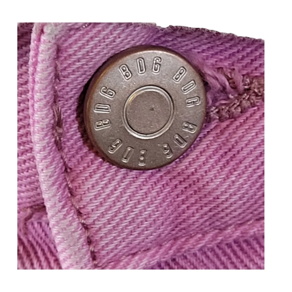 NEW Urban Outfitters BDG Longline Carpenter Purple Ombre Baggy Denim Shorts 27